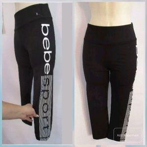 NWT bebe sport active capri pants   Stay sexy when